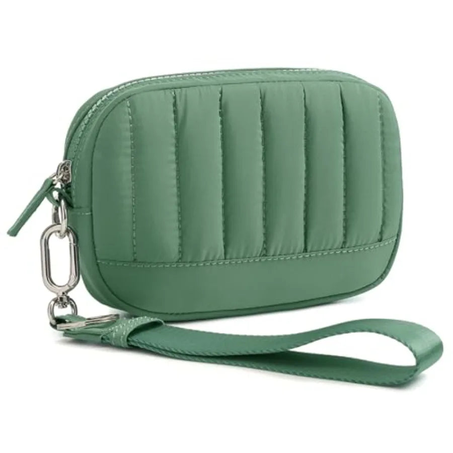 Marvolia Wristlet Wallets for Women Quilted Protective Lightweight Wristlet Purse