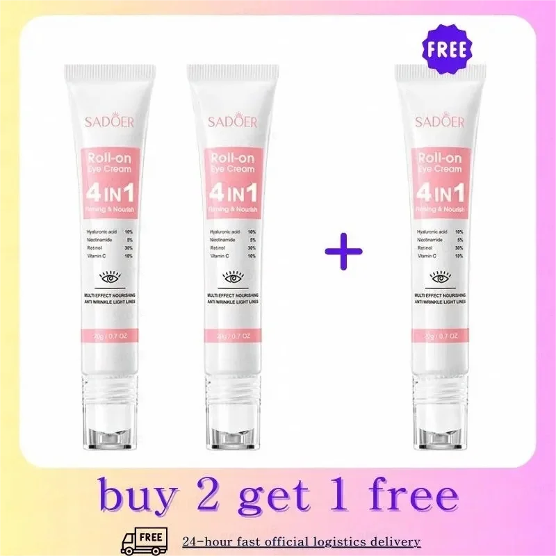 Instantly removes under eye bags, reduces fine wrinkles, improves skin elasticity, eliminates dark circles, brightens the eye ar