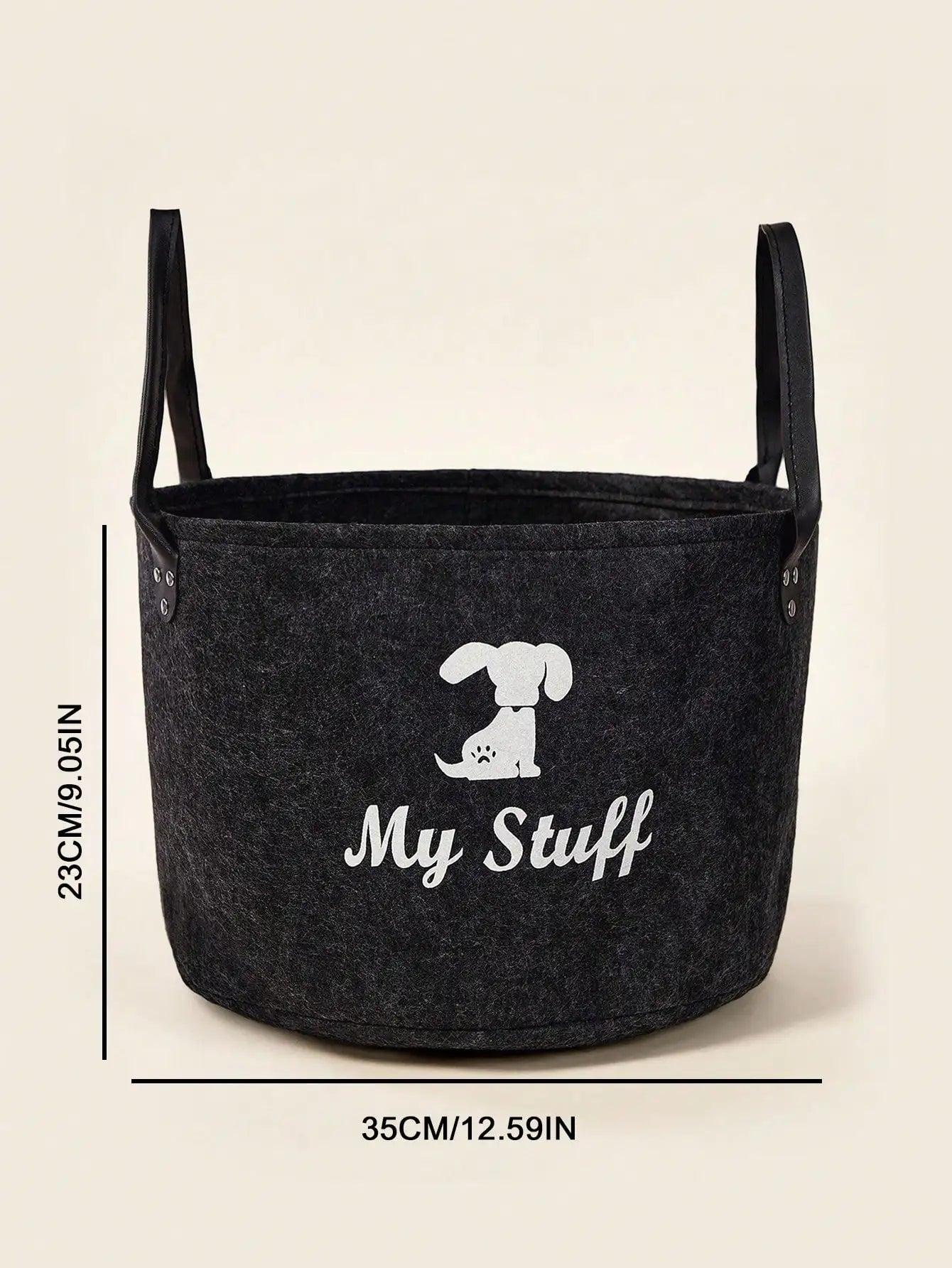 Pet Felt Storage Box – Thickened felt storage container for keeping dog toys and treats, lightweight and breathable storage basket