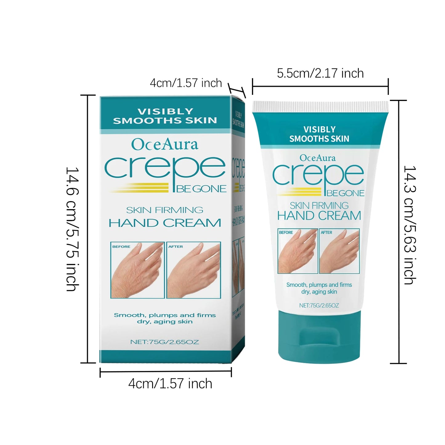 Oceaura Collagen Firming Hand Cream Improve Skin Elasticity Tightening Repair Damaged Skin Barrier Smoothing Hand Care Cream