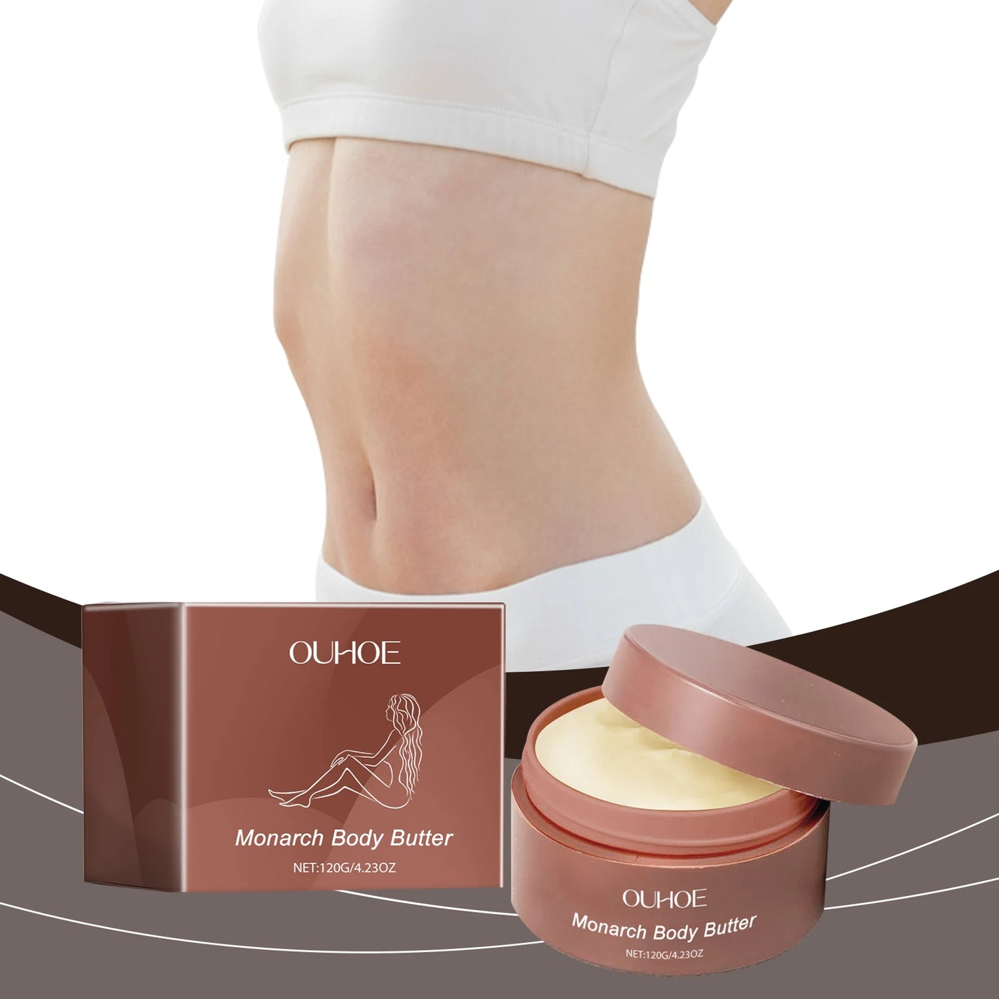 OUHOE Body Moisturizing Care Cream Moisturizing Intense Hydration Skin Delicate Tender Skin Protect Smooth Body Care Cream