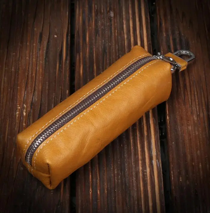 Genuine Cow Leather Men Women Key Bag Small Business Kay Case Women Housekeepers Wholesale purse keychain  keychain wallet