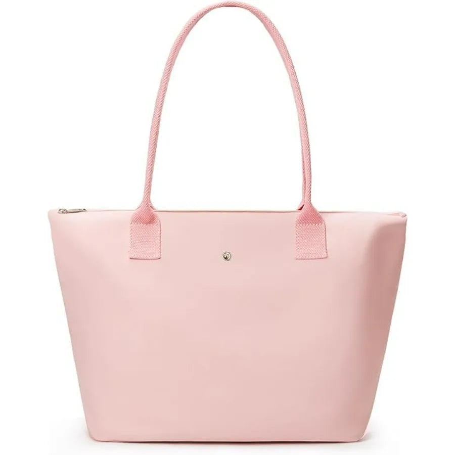 KALIDI Tote Bag for Women Nylon Top-Handle Purse, Large Capacity Shoulder Hobo handBag with Zipper Leisure Foldable Weekend