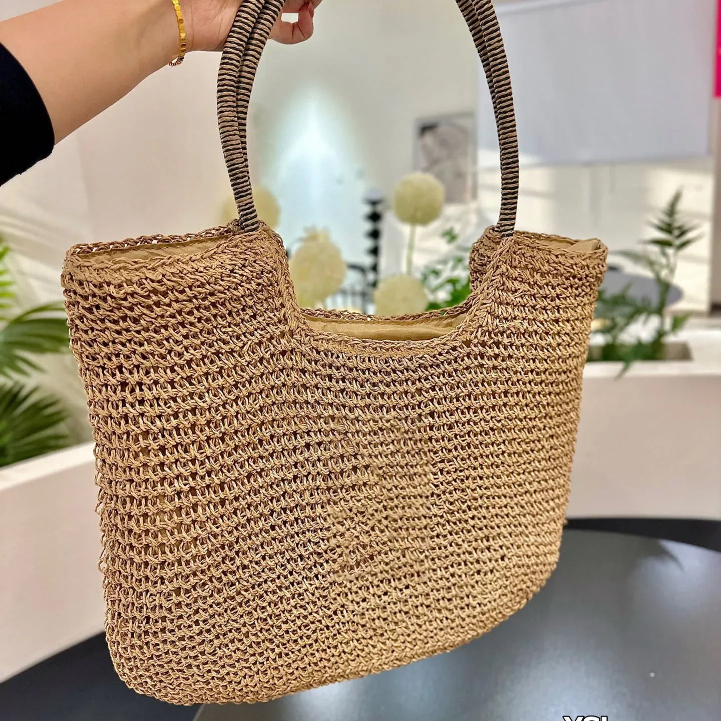 Icare Maxi Tote Evening Designer Women Luxury Handbag Raffias Hand-Embroidered Straw High Quality Beach Large Capacity Totes Sho