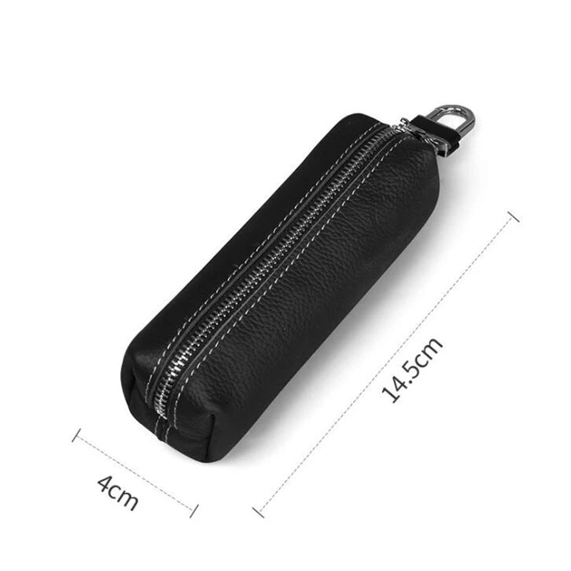 Genuine Cow Leather Men Women Key Bag Small Business Kay Case Women Housekeepers Wholesale purse keychain  keychain wallet