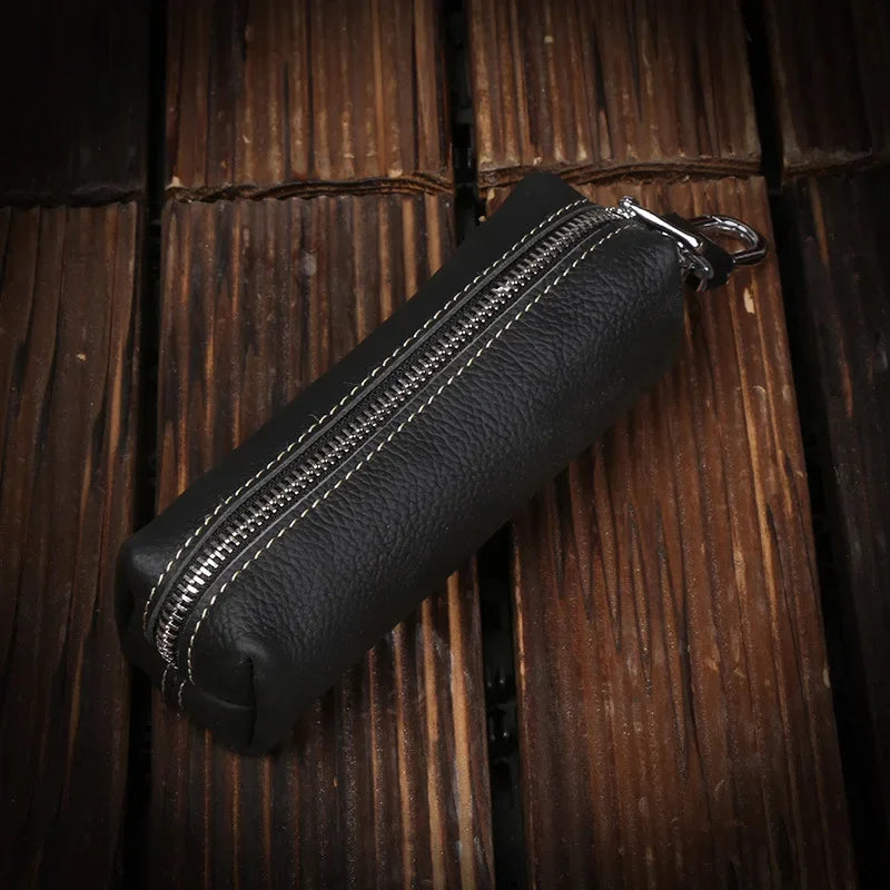 Genuine Cow Leather Men Women Key Bag Small Business Kay Case Women Housekeepers Wholesale purse keychain  keychain wallet
