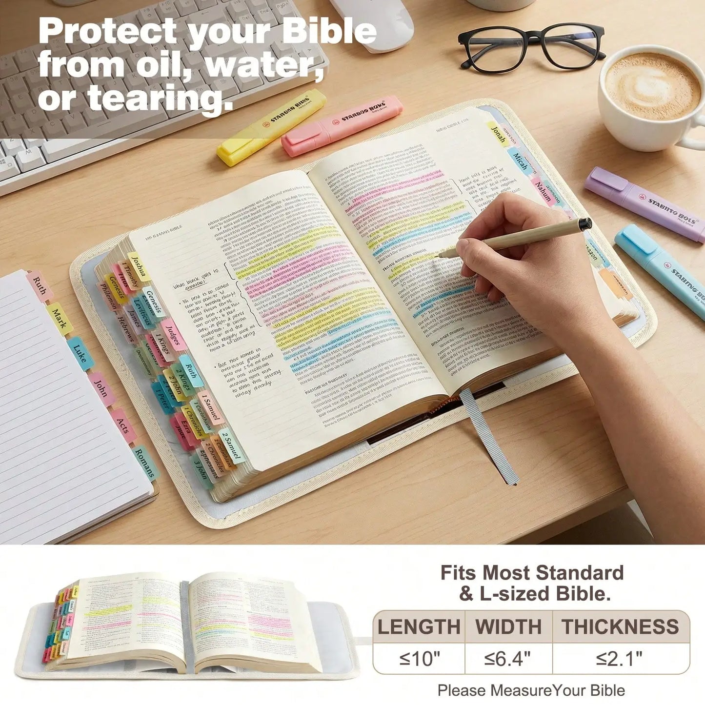 2pcs Teacher Tote Bag Bible Tote Bag With Bible Cover Case & Purse,Women Work Bag Laptop Tote Nurse Bag Professional Computer Me