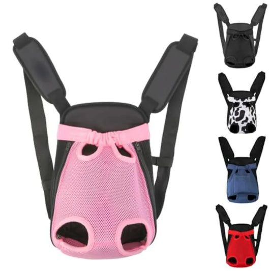 Dog Backpack Carrier/Cat Carrier, Adjutabe Pet Front Carrier Trave Bag for Puppy ediu Dog, eg Out, oft Ventiated Doggie Chet Ca