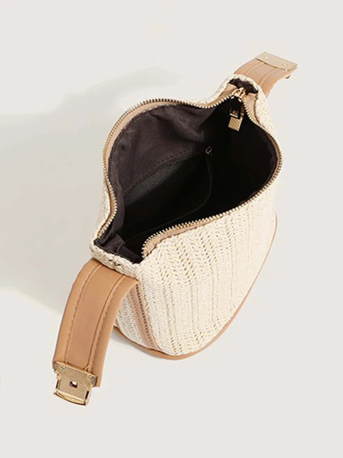 Minimalist Straw Bag For Women Shoulder Crossbody Beach Tote
