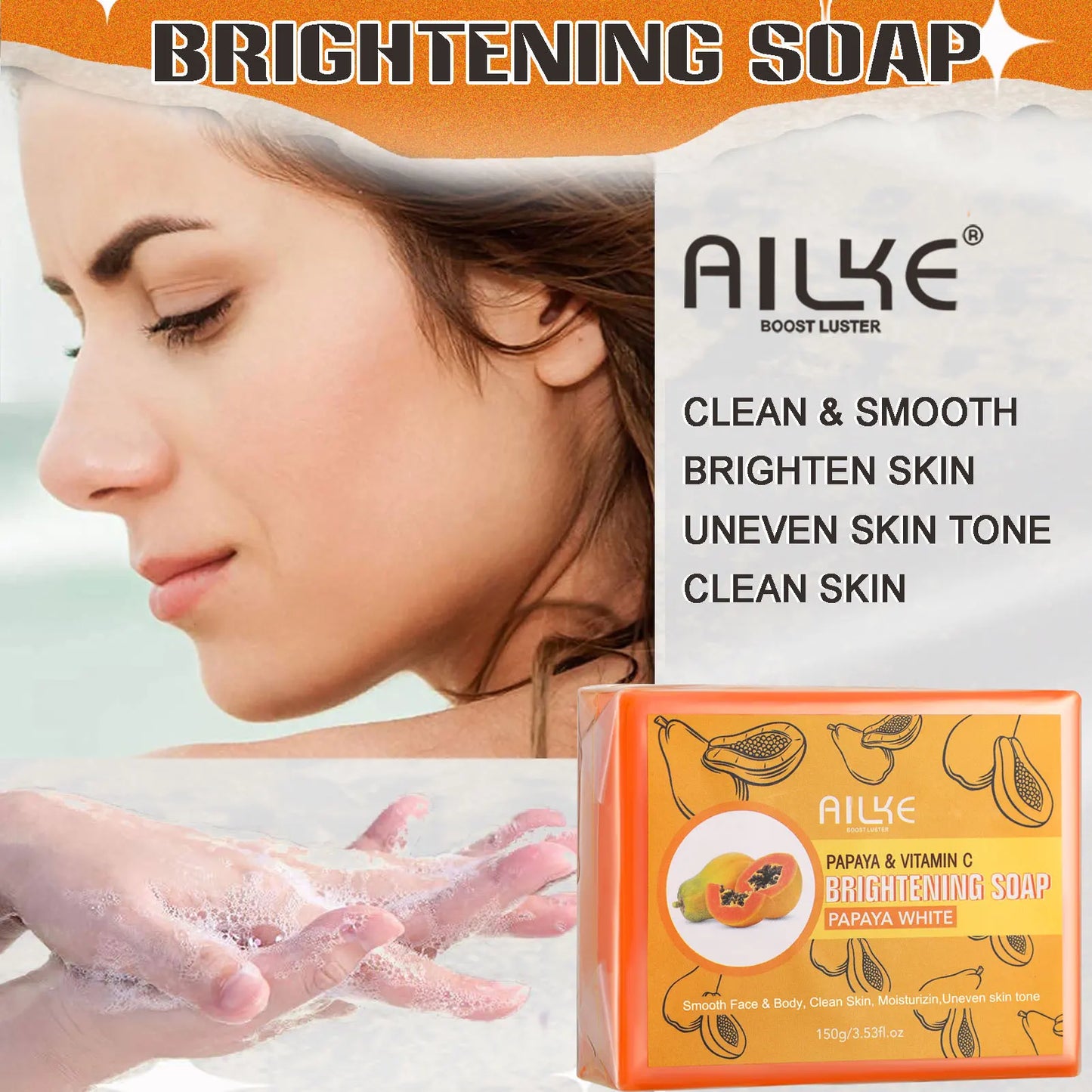 AILKE Glutathione 5in1 Skin Care Kit With Serum And Lotion