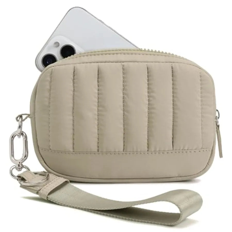 Marvolia Wristlet Wallets for Women Quilted Protective Lightweight Wristlet Purse