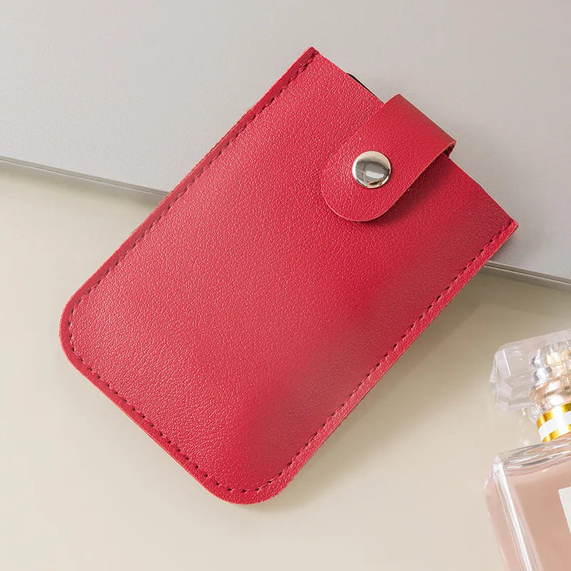1Pcs PU Leather Card Holder Luxury Design Wallets Slim Compact Multiple Slots Organizer For Bank Cards Cash Women's Wallet Bag