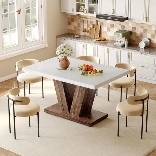 LITTLE TREE Dining Table For Four Modern Rectangle Kitchen