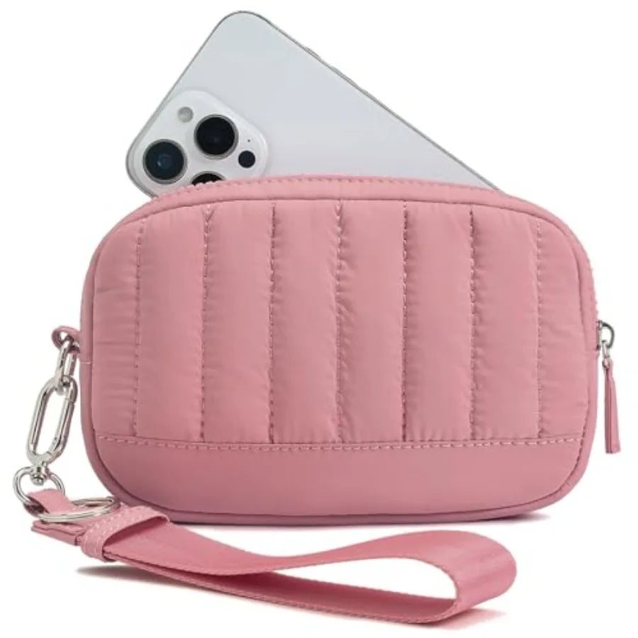 Marvolia Wristlet Wallets for Women Quilted Protective Lightweight Wristlet Purse