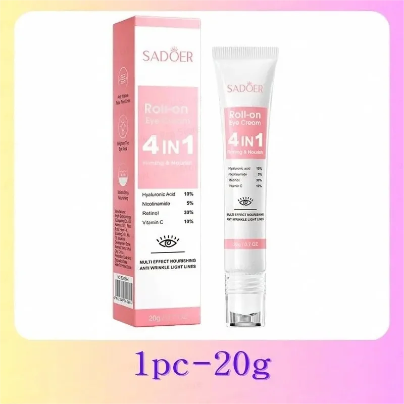 Instantly removes under eye bags, reduces fine wrinkles, improves skin elasticity, eliminates dark circles, brightens the eye ar