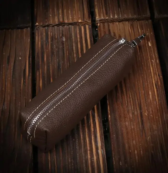Genuine Cow Leather Men Women Key Bag Small Business Kay Case Women Housekeepers Wholesale purse keychain  keychain wallet