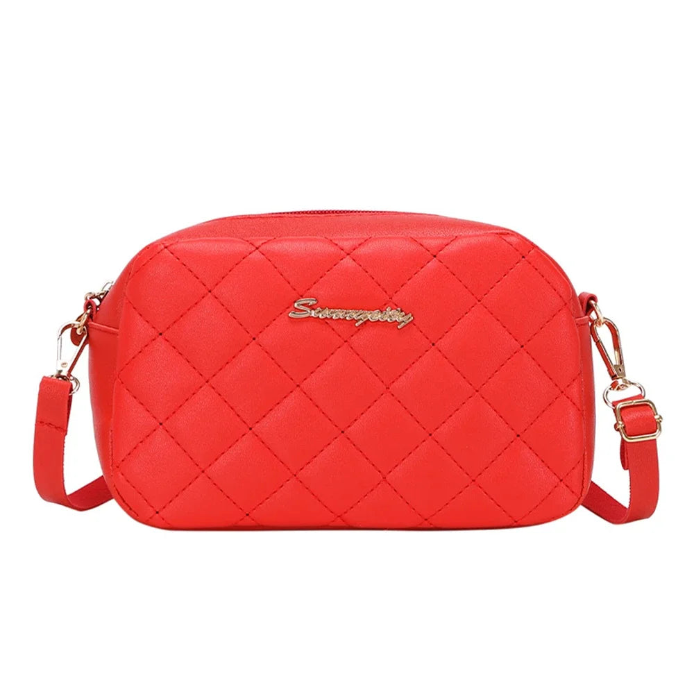 2026 tassel women's small crossbody bag trend diamond grid embroidery camera women's shoulder bag fashion chain crossbody bag