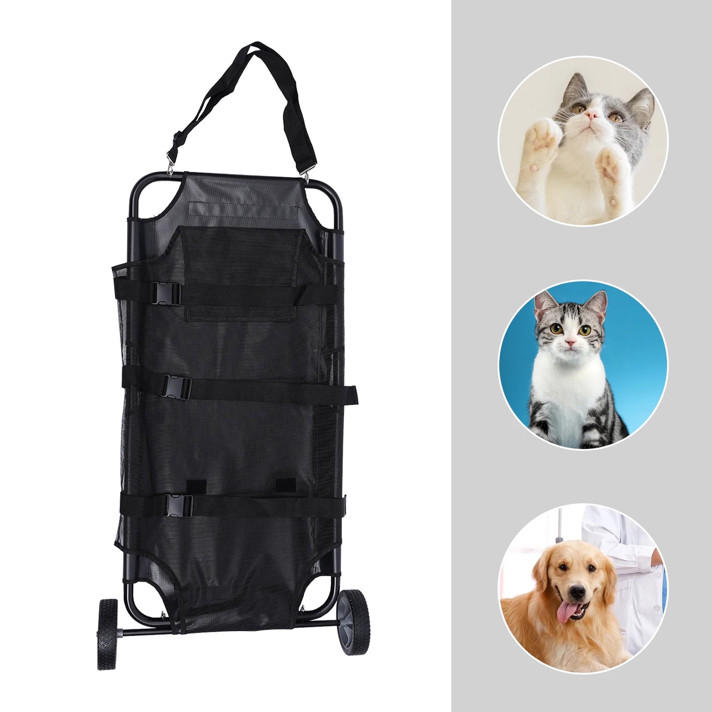115*55*15.24 cm  Pet Stretcher Veterinary Transport Bed for Animal Folded Dog Cats Dog Stretcher Pet Trolley Load Capacity 50kg
