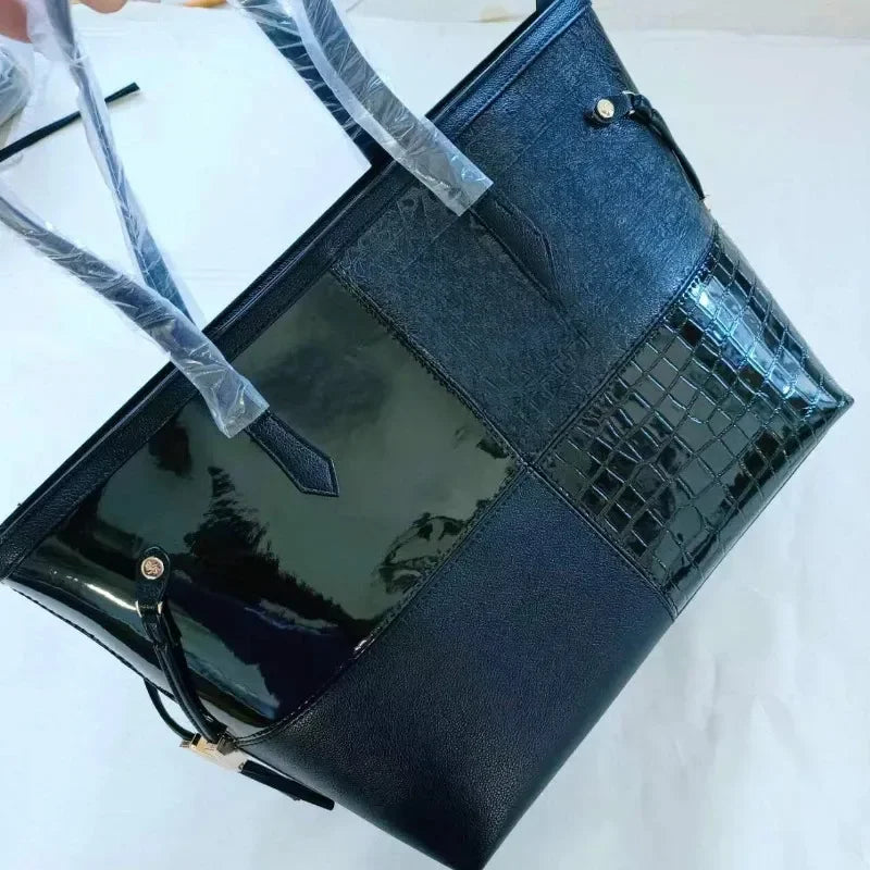 Genuine Cow Leather Shoulder Tote Bag For Women Everyday Use