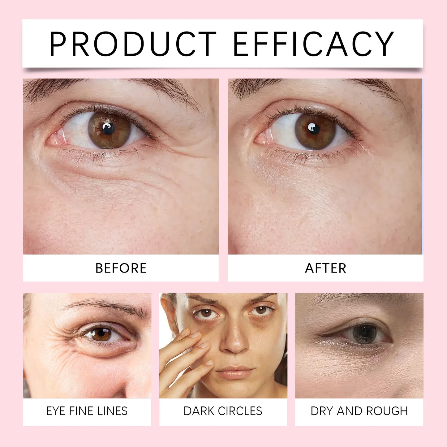 Ouhoe Jasmine Eye Cream Elasticity Eye Skin Cream alleviate Wrinkles Lifting Firming Enhance Skin Stick Gentle Moisturizing Skin