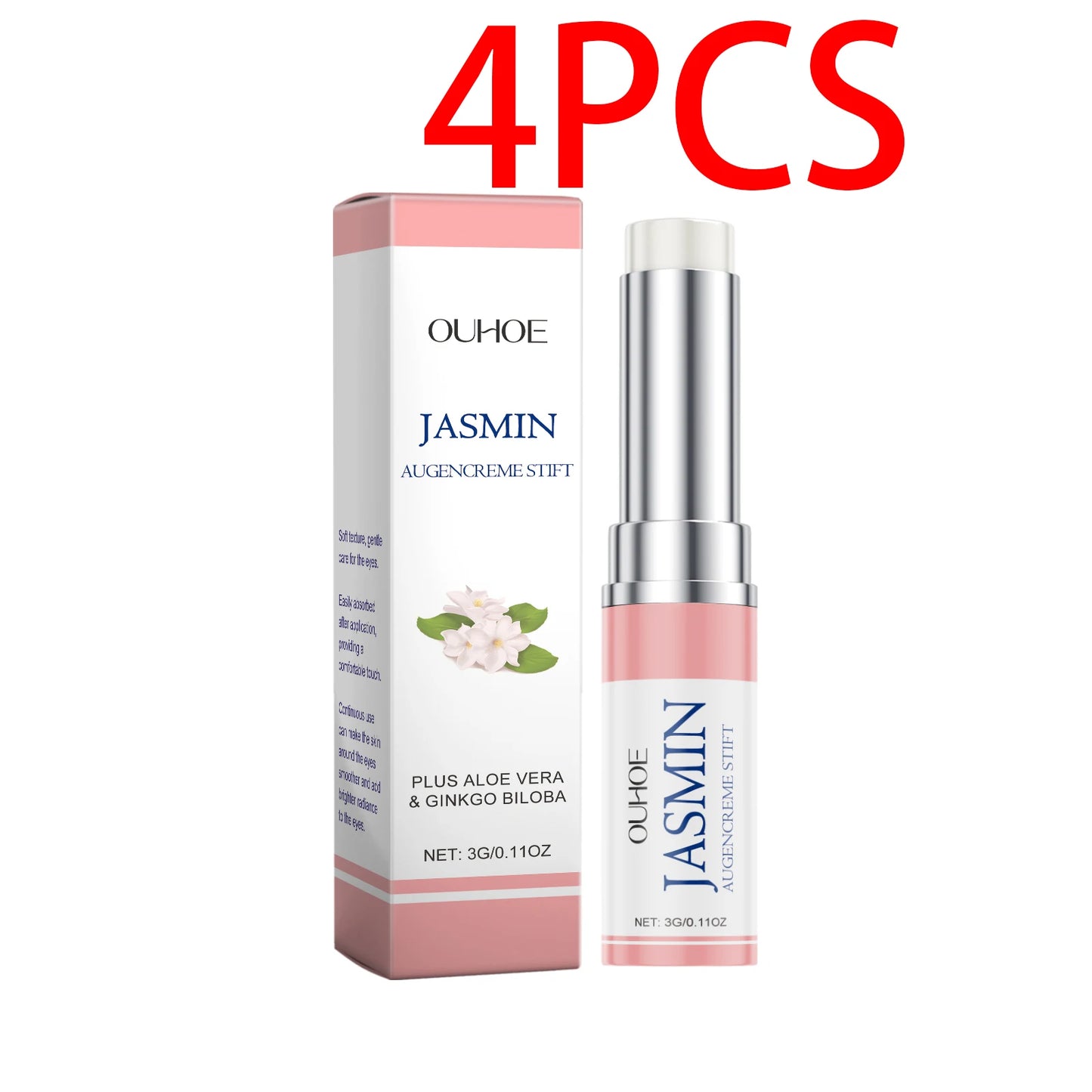 Ouhoe Jasmine Eye Cream Elasticity Eye Skin Cream alleviate Wrinkles Lifting Firming Enhance Skin Stick Gentle Moisturizing Skin