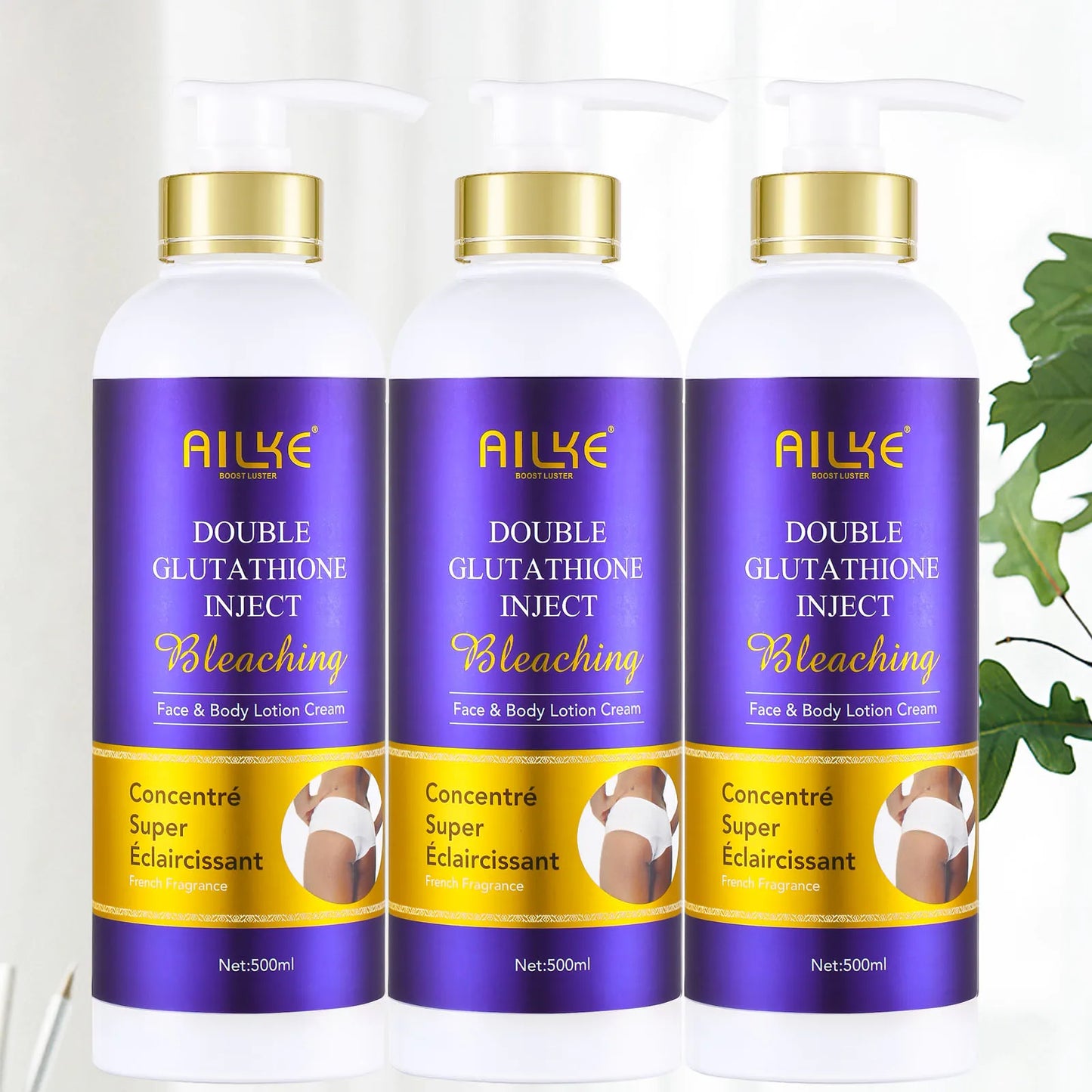 AILKE Glutathione 5in1 Skin Care Kit With Serum And Lotion