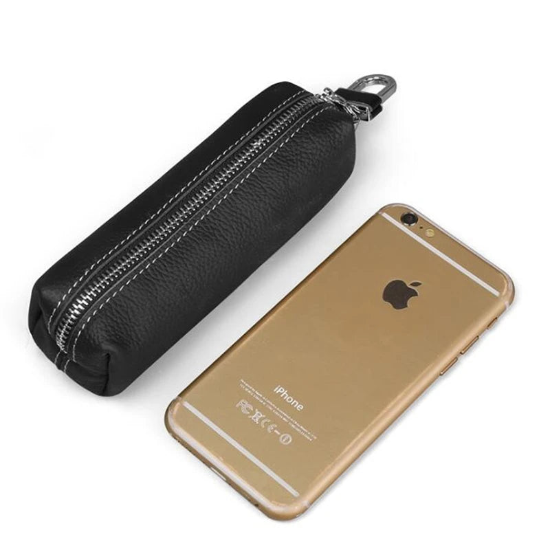 Genuine Cow Leather Men Women Key Bag Small Business Kay Case Women Housekeepers Wholesale purse keychain  keychain wallet