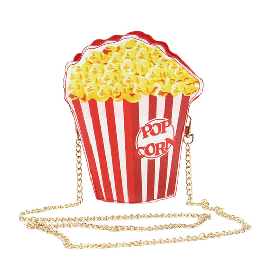 Woman Hamburger Cupcake PU Chain Bag Popcorn Fries Crossbody Messenger Bags