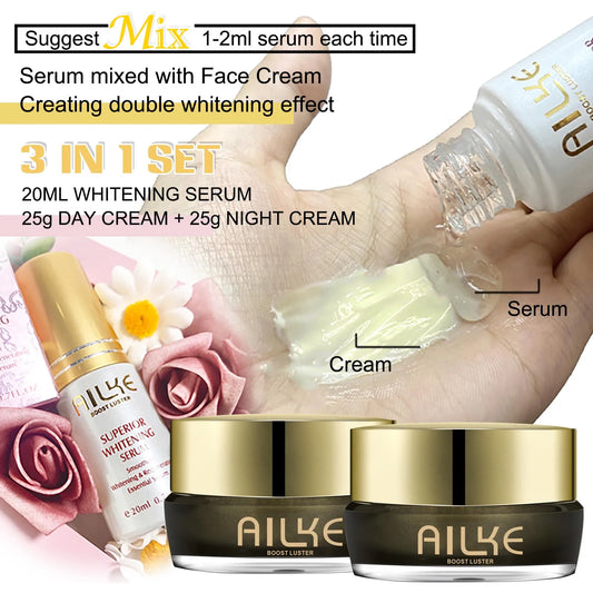 AILKE Whitening Face Cream Dark Spots Reduction And Anti Aging