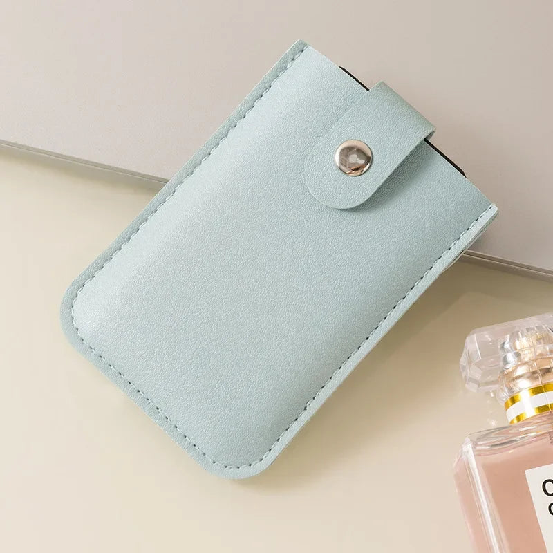 1Pcs PU Leather Card Holder Luxury Design Wallets Slim Compact Multiple Slots Organizer For Bank Cards Cash Women's Wallet Bag