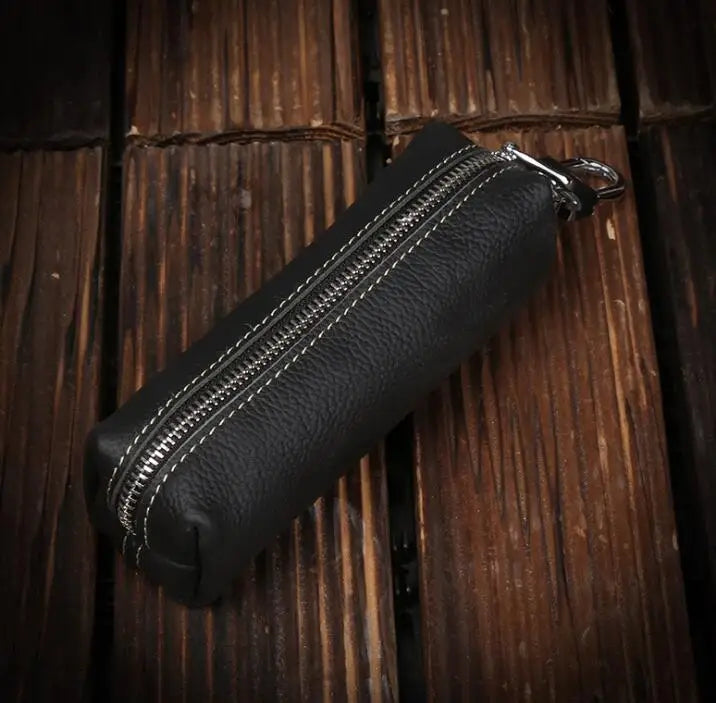 Genuine Cow Leather Men Women Key Bag Small Business Kay Case Women Housekeepers Wholesale purse keychain  keychain wallet