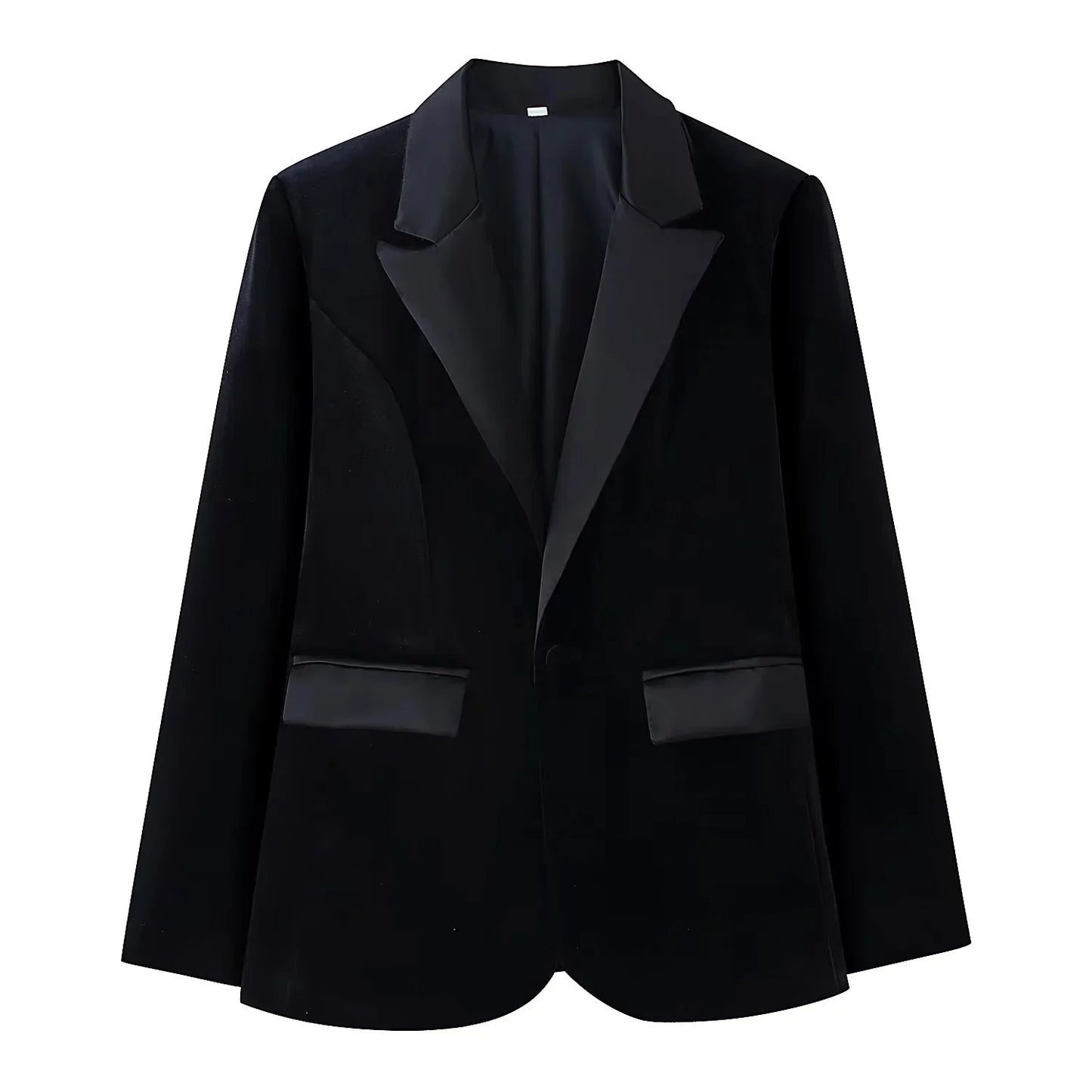 KONDALA Women Velvet Slim Blazer Set Notched Lapel With Pants